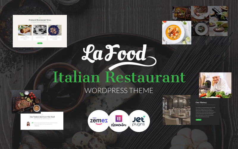 La Food – WordPress-Theme für italienische Restaurants