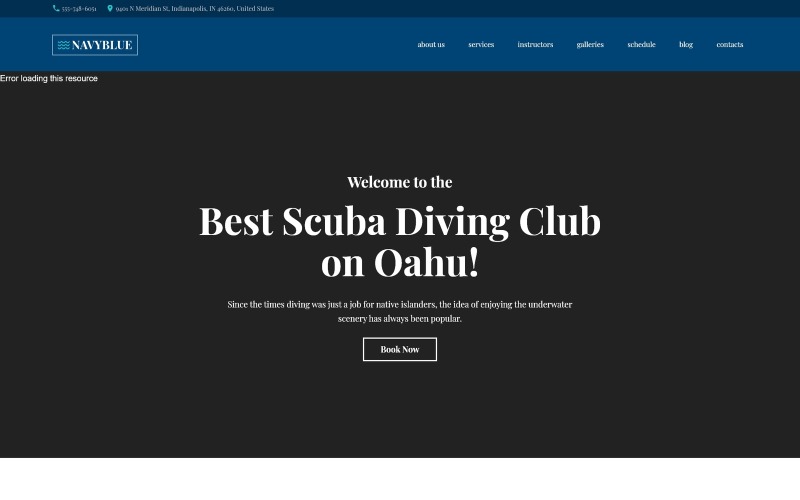 NavyBlue - Responzivní WordPress motiv Scuba Diving Club