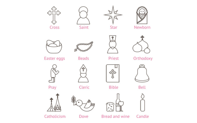 Christianity Icon Set