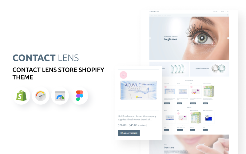 Contact Lens - Lens Store Shopify Theme