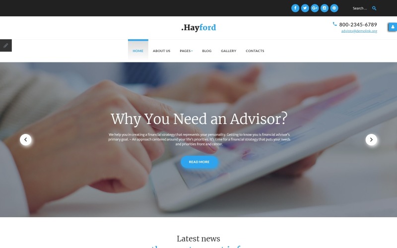 Financial Advisor Responsive Joomla Teması