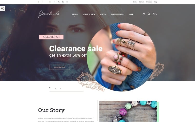 jewelsado prestashop тема