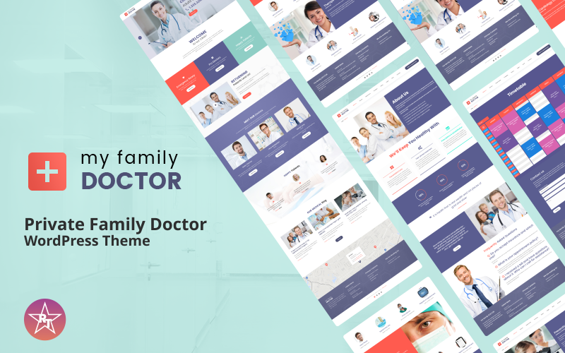 Privat familjedoktor WordPress-tema