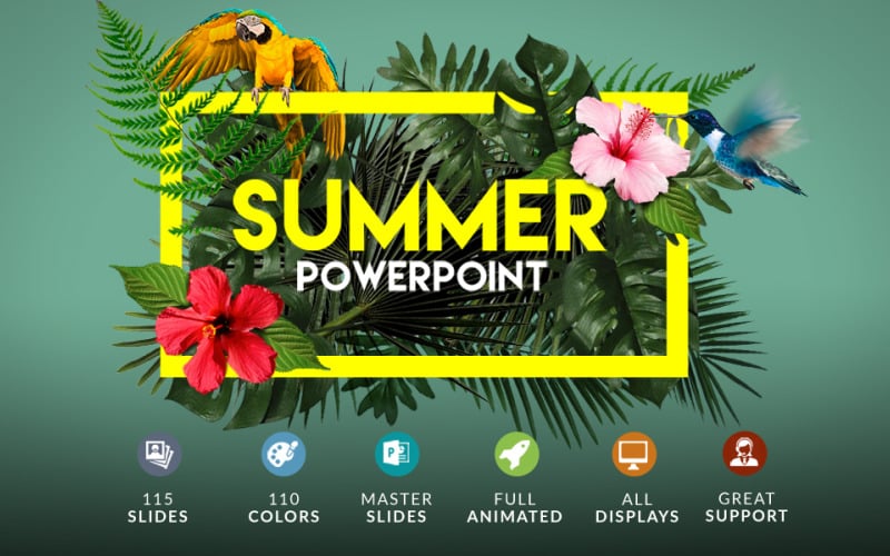 Sommer | Powerpoint + Bonus PowerPoint-Vorlage