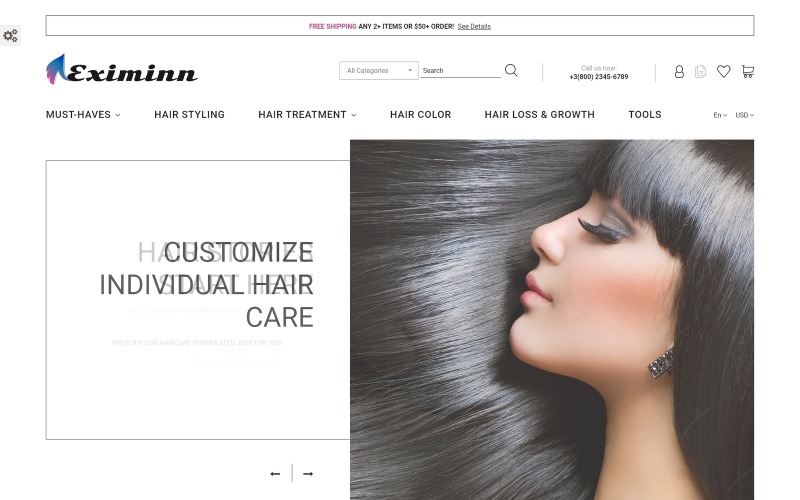 Tema PrestaShop reattivo di Eximinn