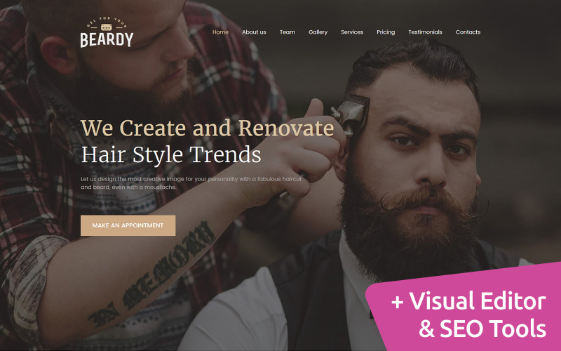 уход за волосами и укладка волос moto cms 3 шаблон