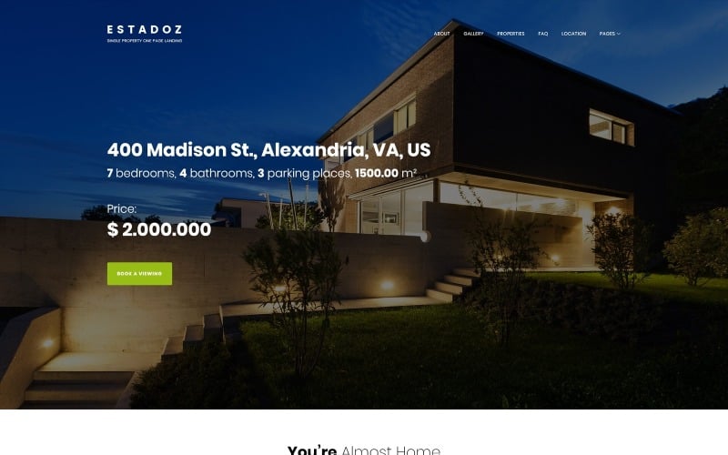 Estadoz - WordPress тема агентства нерухомості