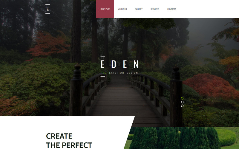 садовый дизайн отзывчивый шаблон moto cms html