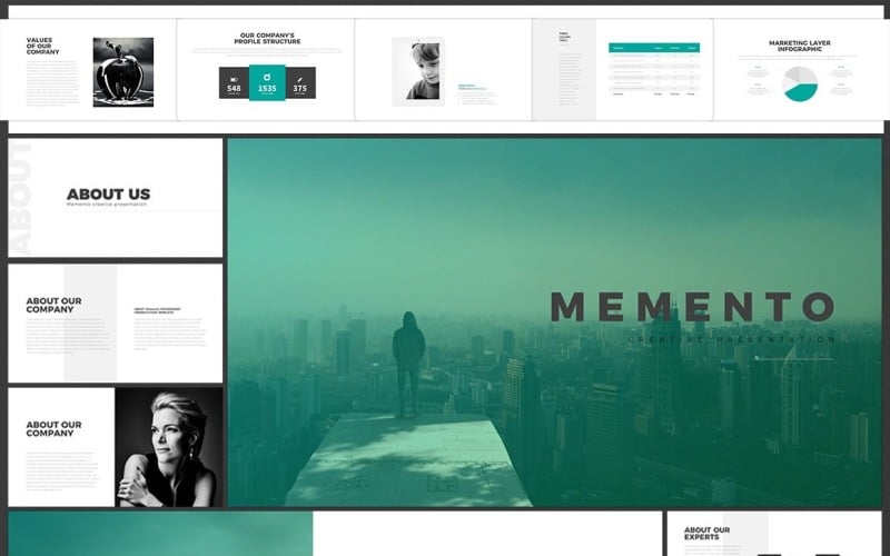 Modello PowerPoint Memento