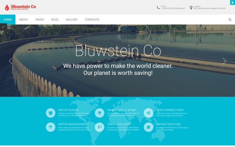 Bluwstein Co - Milieu Joomla-sjabloon