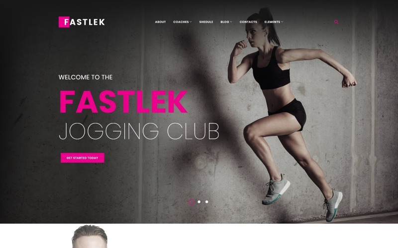 running club & coaching wordpress тема