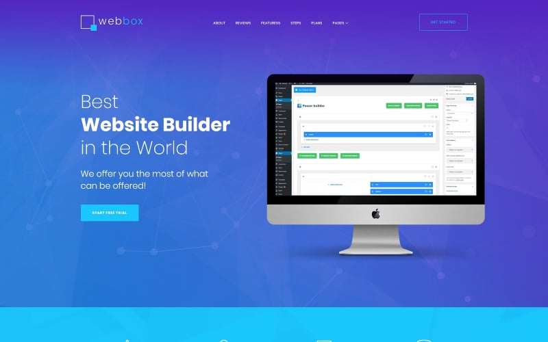 Webbox - One Page Product Landing WordPress Theme