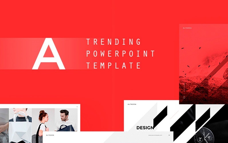 PowerPoint Vorlage namens Altezza #63607