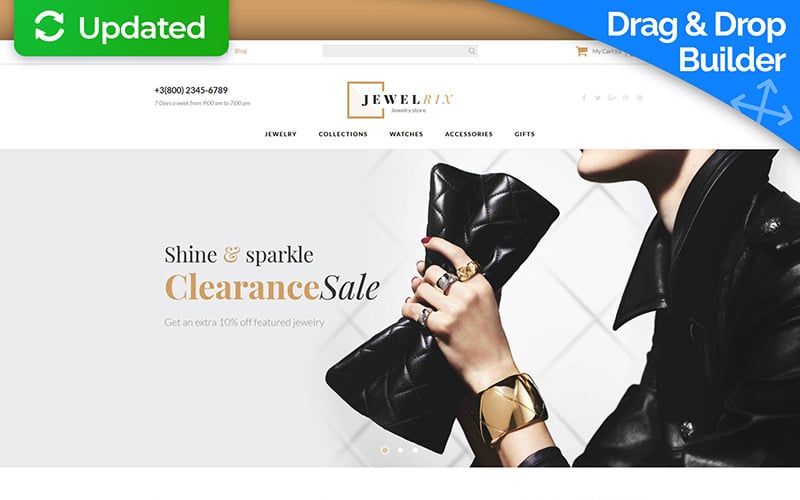 jewelry responsive motocms ecommerce template