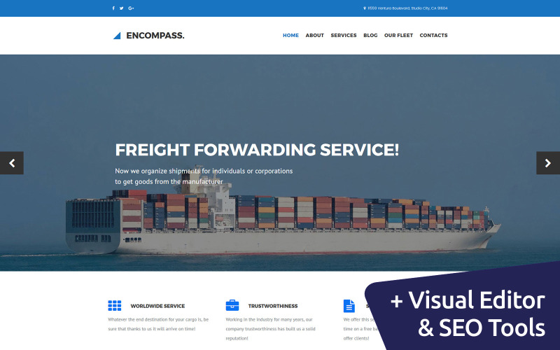 шаблон maritime moto cms 3