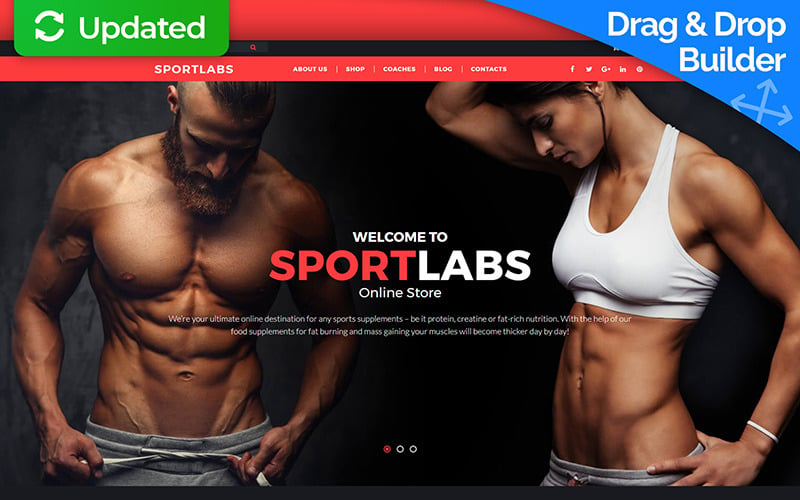 Sports Store MotoCMS Ecommerce Template