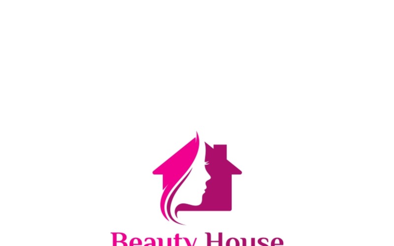 Будинок краси логотип шаблон