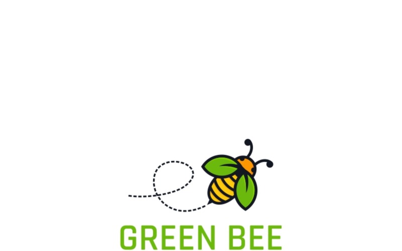 Download Шаблон логотипа "Nature Green Bee Logo Template" / Nature Green Bee Logo Template - Шаблон логотипа на тему графика nature,natural,green,eco,herbal,leaf,tree,vector,honey,logo,illustration,bee,icon,yellow,template,animal,hive,bumblebee,fly,organic,cartoon,creative,healthy,wing,farm,emblem,badge,hexagon,fre
