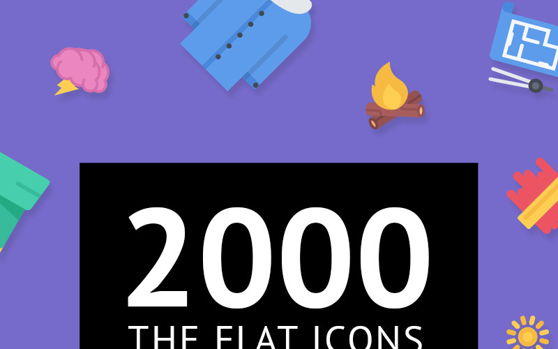 Sada plochých ikon 2000