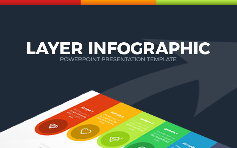 Vrstva Infographic PowerPoint šablony
