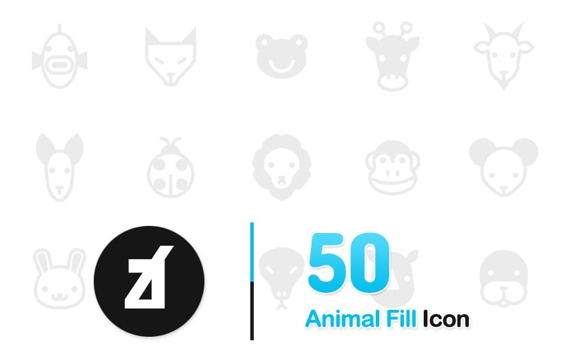 Animal Fill Icon Set