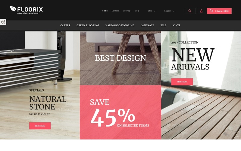 тема floorix prestashop