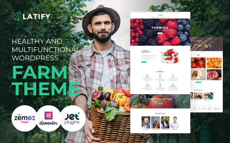 Latify – WordPress-Theme für private landwirtschaftliche Betriebe