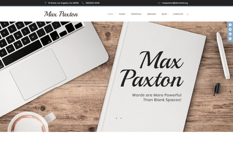 MaxPaxton - Freiberuflicher Texter und Journalist WordPress Theme