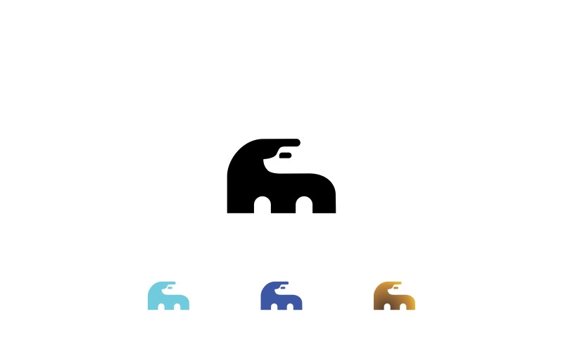 Modelo de logotipo do urso