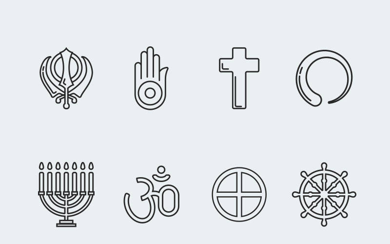Religion vector vol. 3 Icon Set