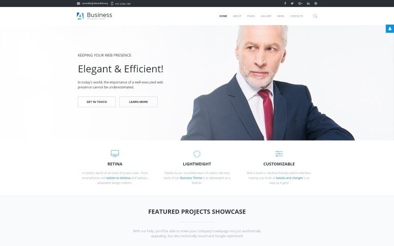 Ascendio - Template Joomla Multipagina Business e Servizi