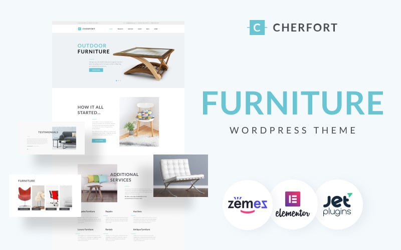 Cherfort - Адаптивна тема WordPress для меблевої компанії