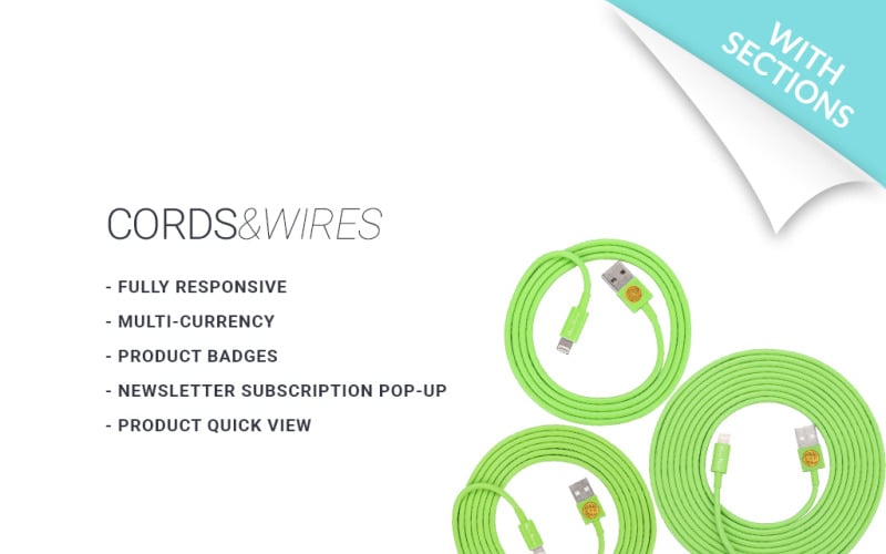 Cords & Wires Shopify-tema