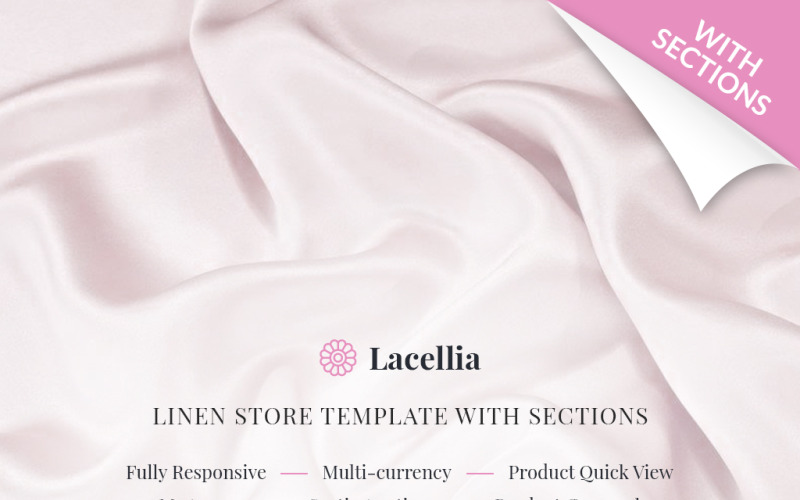 Tema Shopify reattivo in lino e pizzo