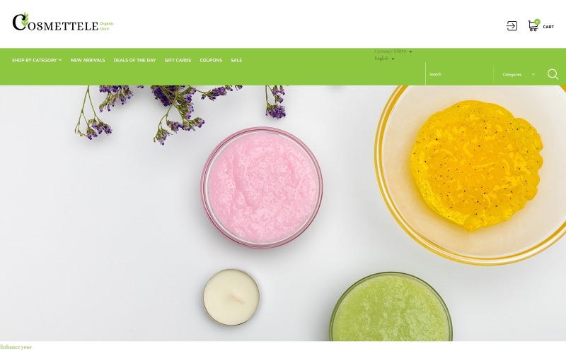 тема cosmettele prestashop