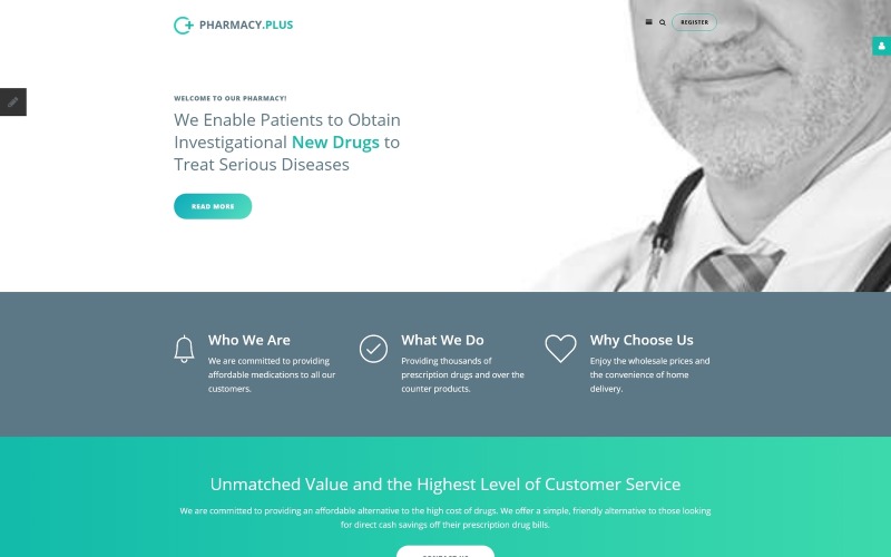 отзывчивый шаблон joomla для аптеки