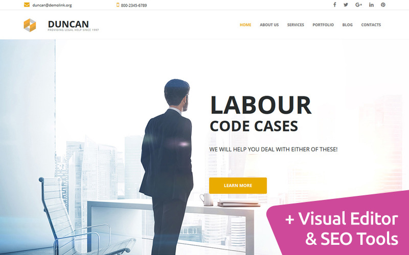 сайт юридической фирмы moto cms 3 шаблон