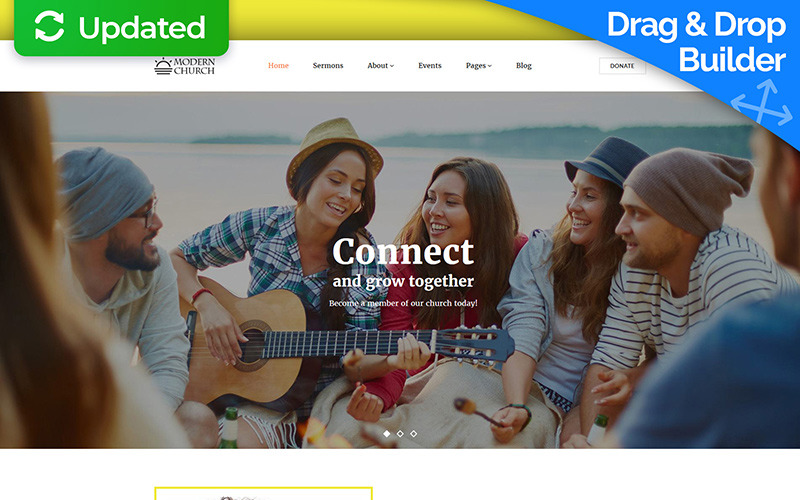 религиозный шаблон moto cms 3