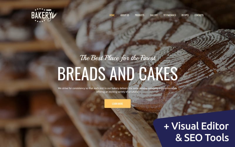шаблон bakery premium moto cms 3