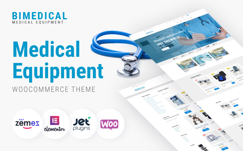 Bimedical - Адаптивна тема WooCommerce для медичного обладнання