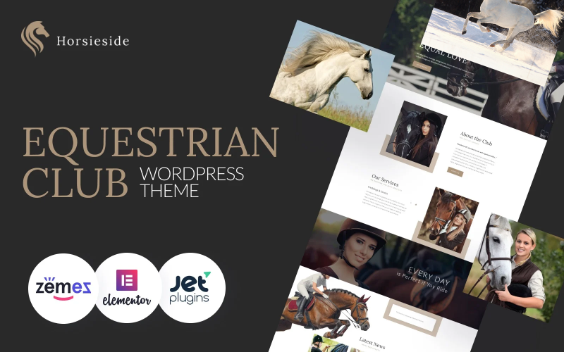 Horsieside – WordPress-Theme für Reitzentrum und Pferdesport