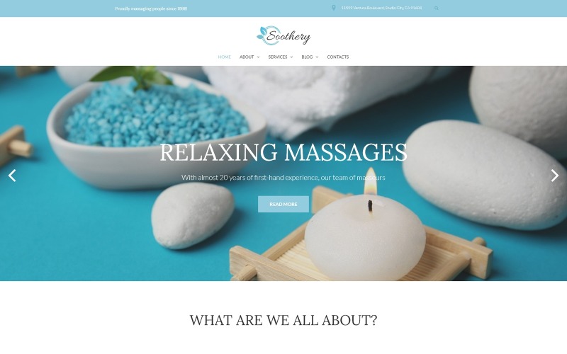 отзывчивая тема wordpress spa & massage salon