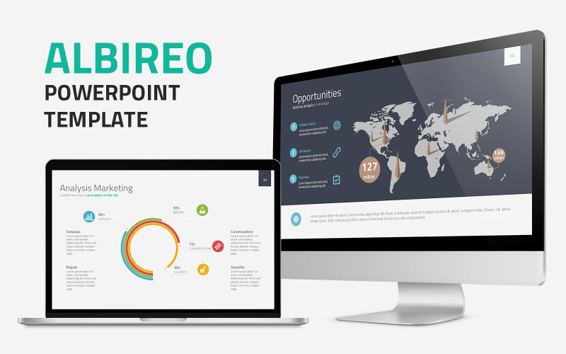 Albireo PowerPoint şablonu
