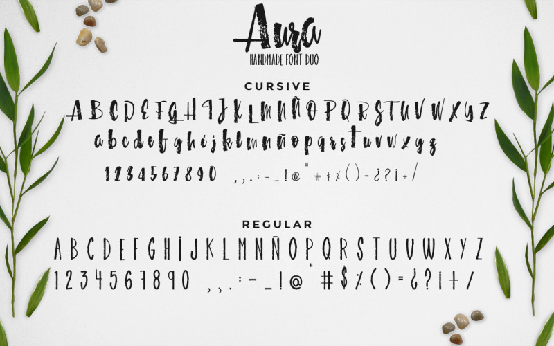 Download Шрифт "Aura font duo Font" / Aura font duo Font - Шрифт на тему графика font cursive display handmade handwriting hanwritten feminine brush textured logo serif cute lettering stylish style pretty