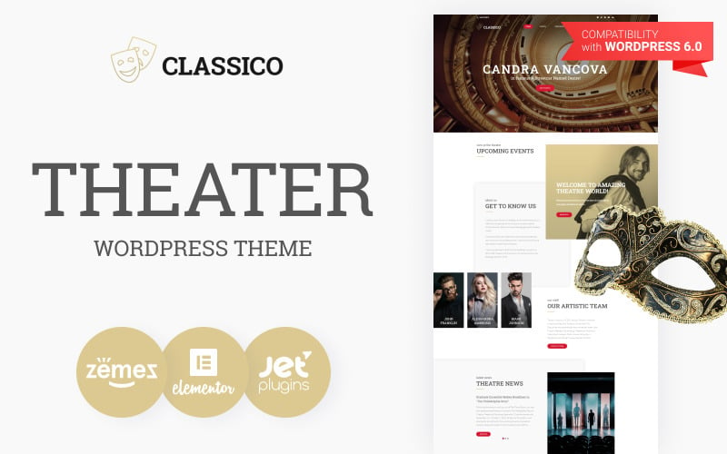 Classico - Tema WordPress adaptable al teatro