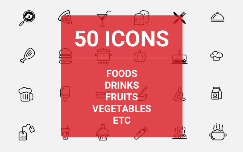 Essen & Trinken Icon Set