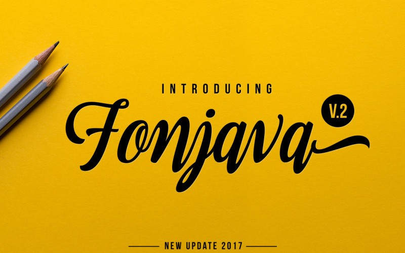 Download Шрифт "Fonjava Font" / Fonjava Font - Шрифт на тему графика calligraphy script retro vintage handlettering typeface opentype wedding invitation poster headline