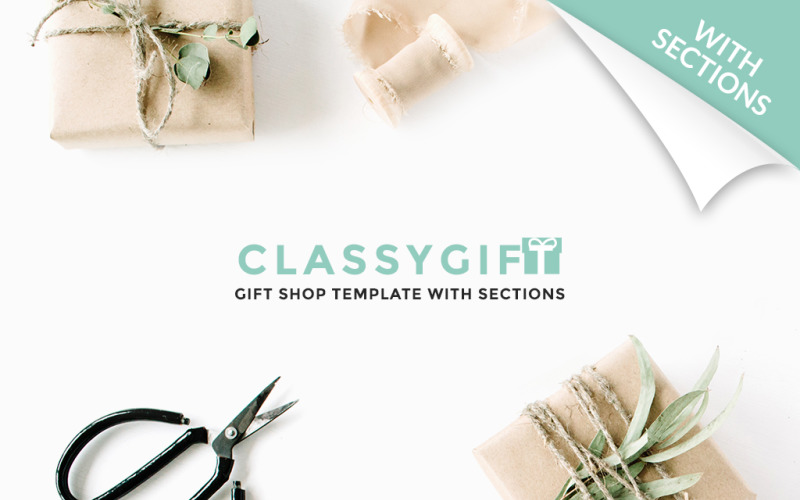 магазин подарков отзывчивая тема shopify