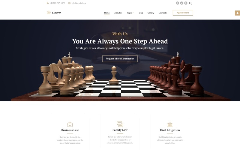 отзывчивый шаблон joomla для юридической фирмы