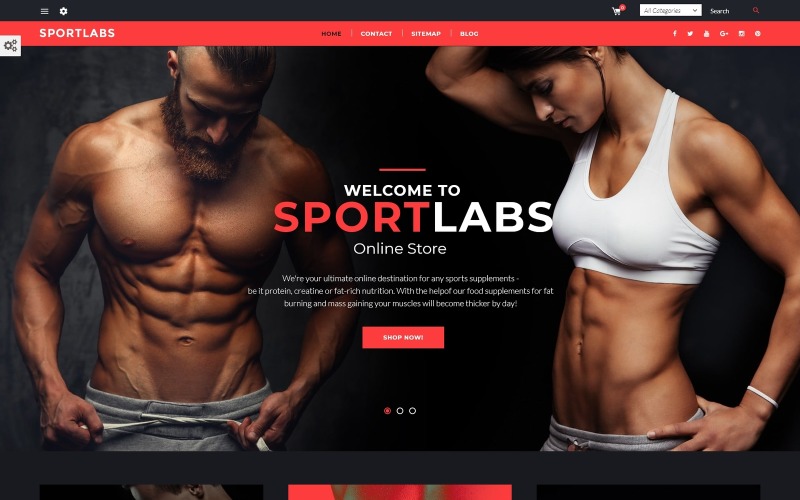 Sportvoeding PrestaShop-thema